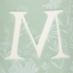 B&M Floral Alphabet Mug (Assorted) -Home Living Deals Store 394397 floral alphabet mug green m 2