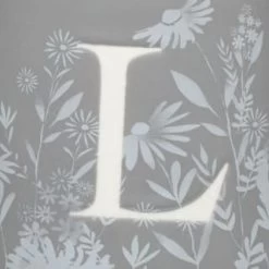 B&M Floral Alphabet Mug (Assorted) -Home Living Deals Store 394397 floral alphabet mug grey l 2