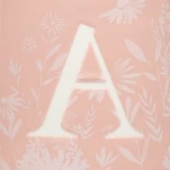 B&M Floral Alphabet Mug (Assorted) -Home Living Deals Store 394397 floral alphabet mug pink a 2