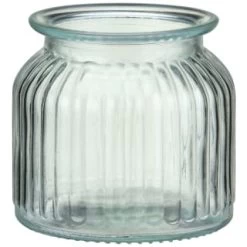 B&M Small Ribbed Glass Jar With Wooden Lid 6 B&M Small Ribbed Glass Jar With Wooden Lid -Home Living Deals Store 394427 ribbed glass jar with wooden lid small 3