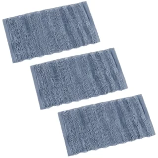 Retreat Knitted Face Cloths 3pk - Blue 2 Retreat Knitted Face Cloths 3pk - Blue - Image 2