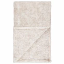 B&M Simply Two Tone Teddy Throw - Natural -Home Living Deals Store 394924 simply two tone teddy throw natural 3