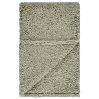 B&M Simply Two Tone Teddy Throw - Sage 3 B&M Simply Two Tone Teddy Throw - Sage - Image 3