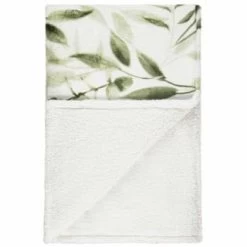 Winston Green Leaf Sherpa Throw -Home Living Deals Store 394948 winston leaf sherpa throw green 2