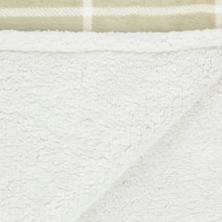 Winston Sage Check Sherpa Throw 4 Winston Sage Check Sherpa Throw - Image 4