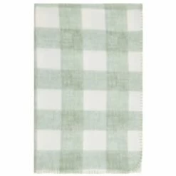 Simply Sage & Gingham Polar Fleece Throw 2pk -Home Living Deals Store 395026 simply super soft throws 2pk sage gingham 2