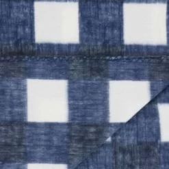 Simply Navy & Gingham Polar Fleece Throw 2pk 10 Simply Navy & Gingham Polar Fleece Throw 2pk -Home Living Deals Store 395029 simply super soft throws 2pk navy gingham 4