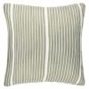 Green Stripe Double Sided Woven Cushion With Pipe