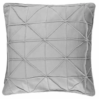 Geo Velvet Cushion - Grey 1 Geo Velvet Cushion - Grey