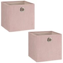 Lokken Cord Storage Cubes 2pk - Pink -Home Living Deals Store 395813 2pk cord lokken storage cubes pink