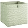 Lokken Printed Storage Cubes 2pk - Sage Diamond