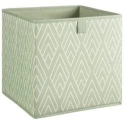 Featured Products 4 Lokken Printed Storage Cubes 2pk - Sage Diamond