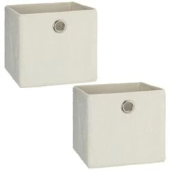 Featured Products -Home Living Deals Store 395965 2pk teddy lokken storage cubes cream 2