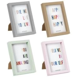 B&M Colourblock Frame 4 X 6" - Pink -Home Living Deals Store 396247 396248 396249 396250 basic colourblock frame 4x6 group 1