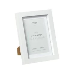 B&M New York Box Photo Frame - 4 X 6" - White