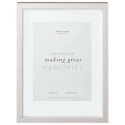 B&M A4 New York Box Photo Frame - Grey