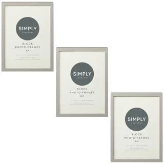Simply Everyday A4 Block Frames 3pk - Grey 1 Simply Everyday A4 Block Frames 3pk - Grey