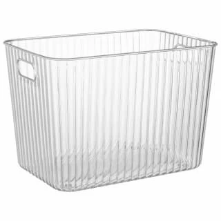 Ribbed Clear Storage Tub - Extra Large 1 Ribbed Clear Storage Tub - Extra Large
