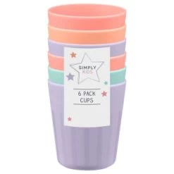 Home Living Deals Store -Home Living Deals Store 398570 6pk simply kids colour cups girls