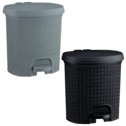 B&M Knit Peddle Bin - Black -Home Living Deals Store 400122 400123 knit peddle bin 1